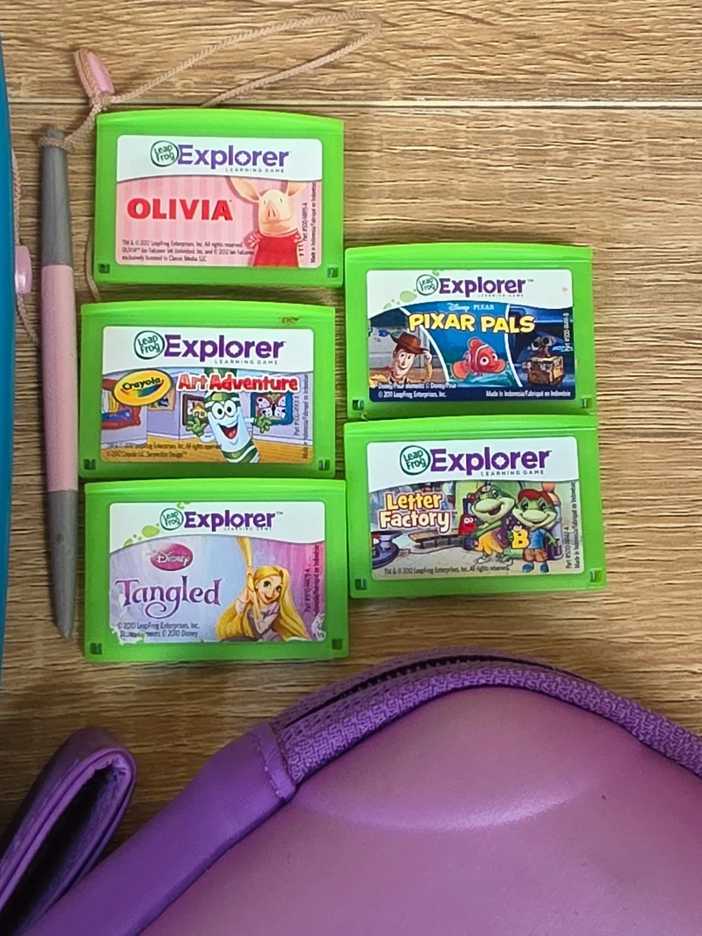 Disney Tangled LeapFrog LeapPad2 Explorer + 5 Game Cartridges